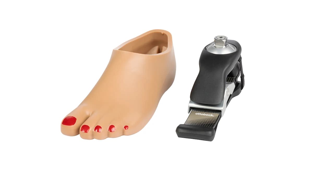 Evanto Slim footshell with paintable toe nails.