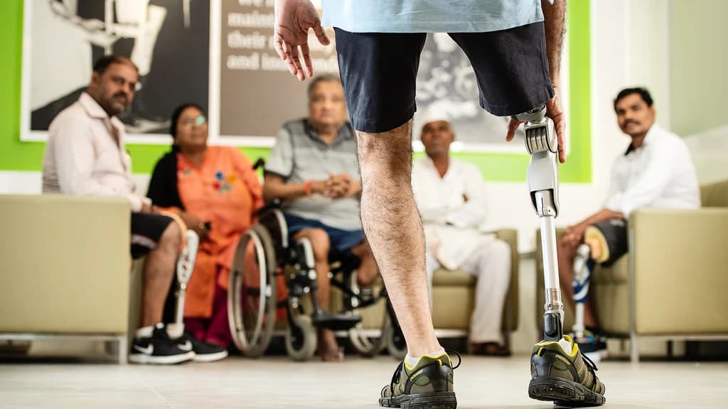 Before a leg amputation
