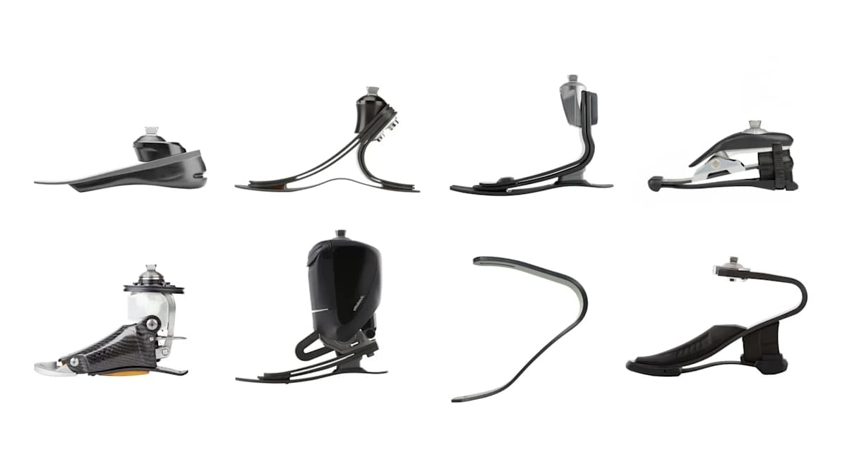 Ottobock prosthetic feet portfolio overview.